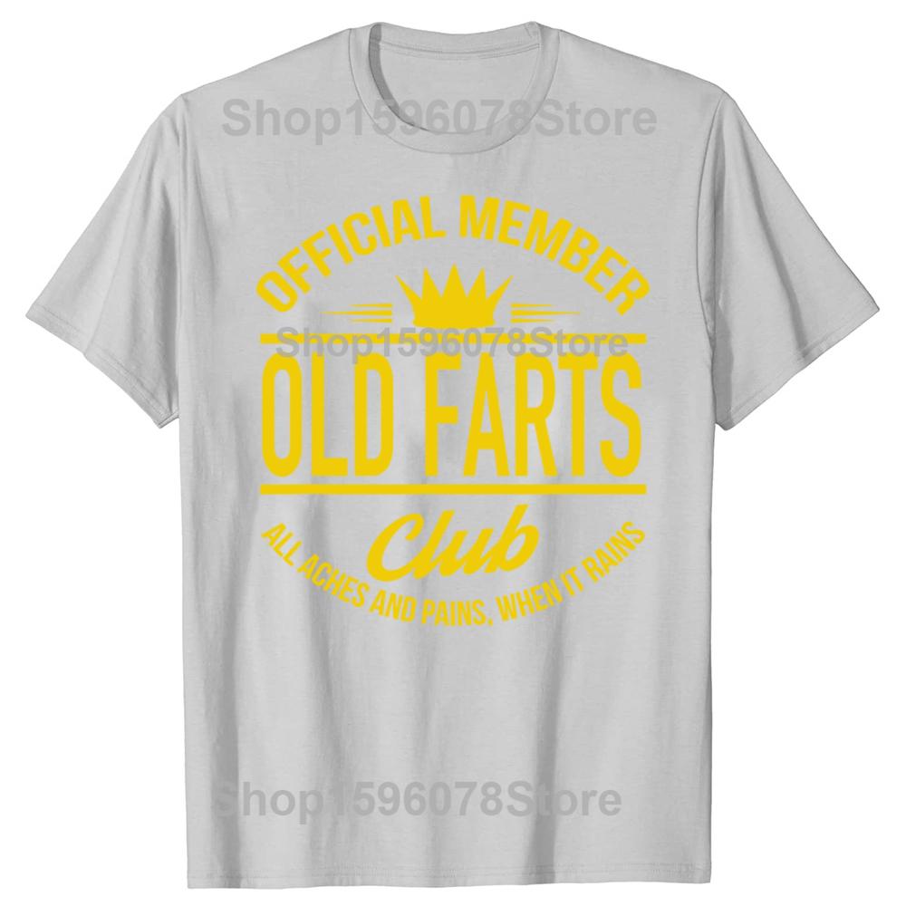 Lustige Offizielle Mitglieder Old Farts Club T-Shirts Kurzarm Geburtstagsgeschenke Herrenbekleidung Mode Lässig Locker Übergröße T-Shirt