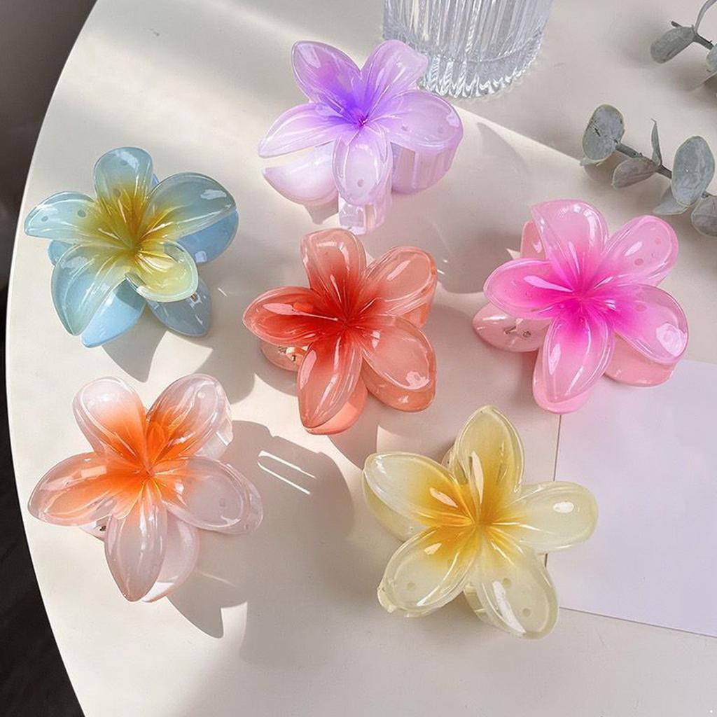 2Pcs Flower Hair Clips for Women Girls Trendy Floral Hair Claw Clips Barrettes Alligator Clips Non Slip Hair Accessories for Women Party Daily Use