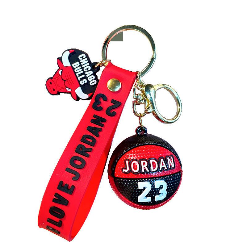 Creative 3d Basketball Keychain Soft Rubber Nba Accessories Gift Bulk Lot