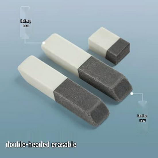 Frosted Dual-Use Eraser for Gel Pens - Ideal for Office and Student Use, General-Purpose Stationery.