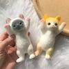 Taba Squishy Cat Toy - Realistic Fluffy Sticky Stress Reliever, Soft Simulation Cat Squeeze Gift for Kids & Adults