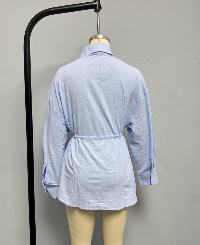Women's Multi-Color Waist-Defining Tie-Up Fashion Shirt