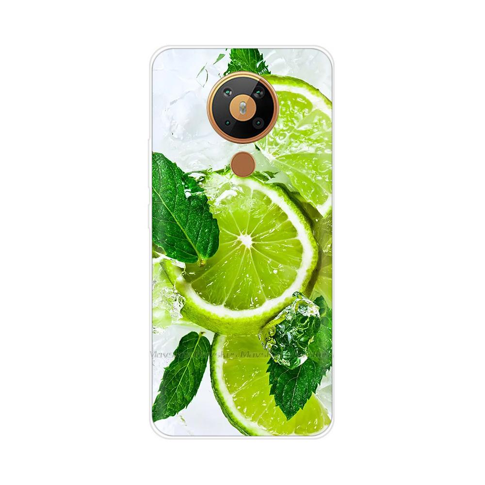 For Nokia 5.3 Case Transparent Phone Case Printing Bumper For Nokia 5.3 Nokia5.3 Case Back Cover 6.55'' TPU Soft Silicone Shells