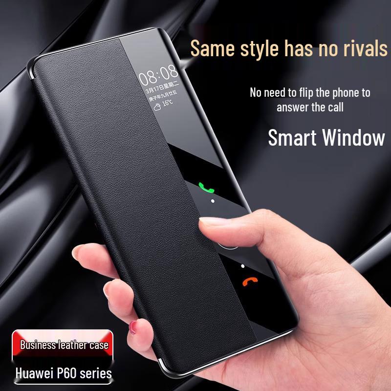 Ekakashop Huawei Smart Window Flip Leder Handyhülle