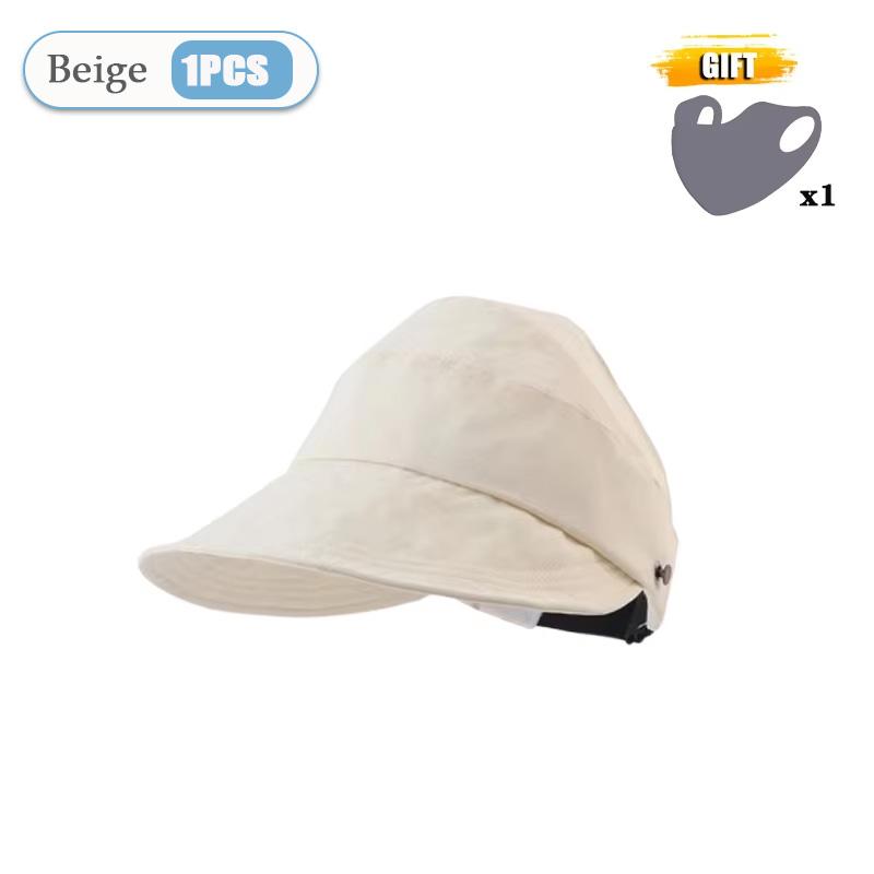 

1-10 шт. Женская складная солнцезащитная шляпа Летняя уличная пляжная шляпа рыбака Солнцезащитная кепка с защитой от УФ-лучей Регулируемая шляпа-ведро с широкими полями 55-58cm