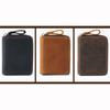 Genuine Leather Cowhide Card Holder Wallet RFID ID Card Holder Zipper Short Purse Organ Card Case Bag