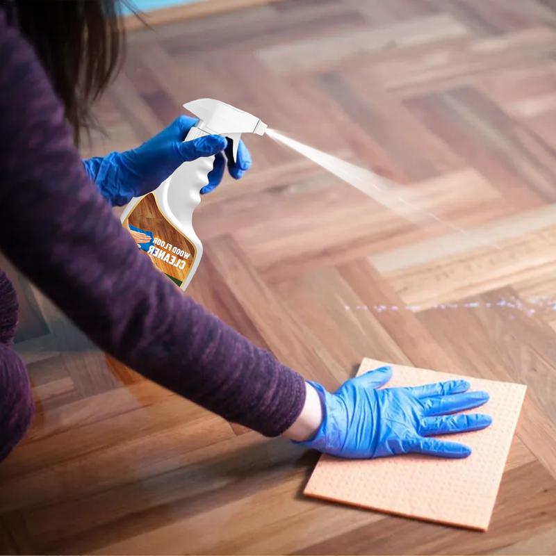 Wood Floor Cleaner 120ml Powerful Wood Floor Cleaner Spray Deodorizing Spray Liquid Cleaning Supplies With Sponge And Towel