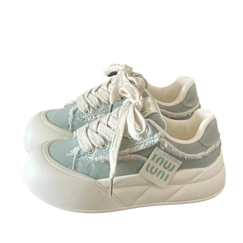 Milk Fufu Little White Shoes Women's New Breathable Versatile Women's Shoes Casual Sports Shoes