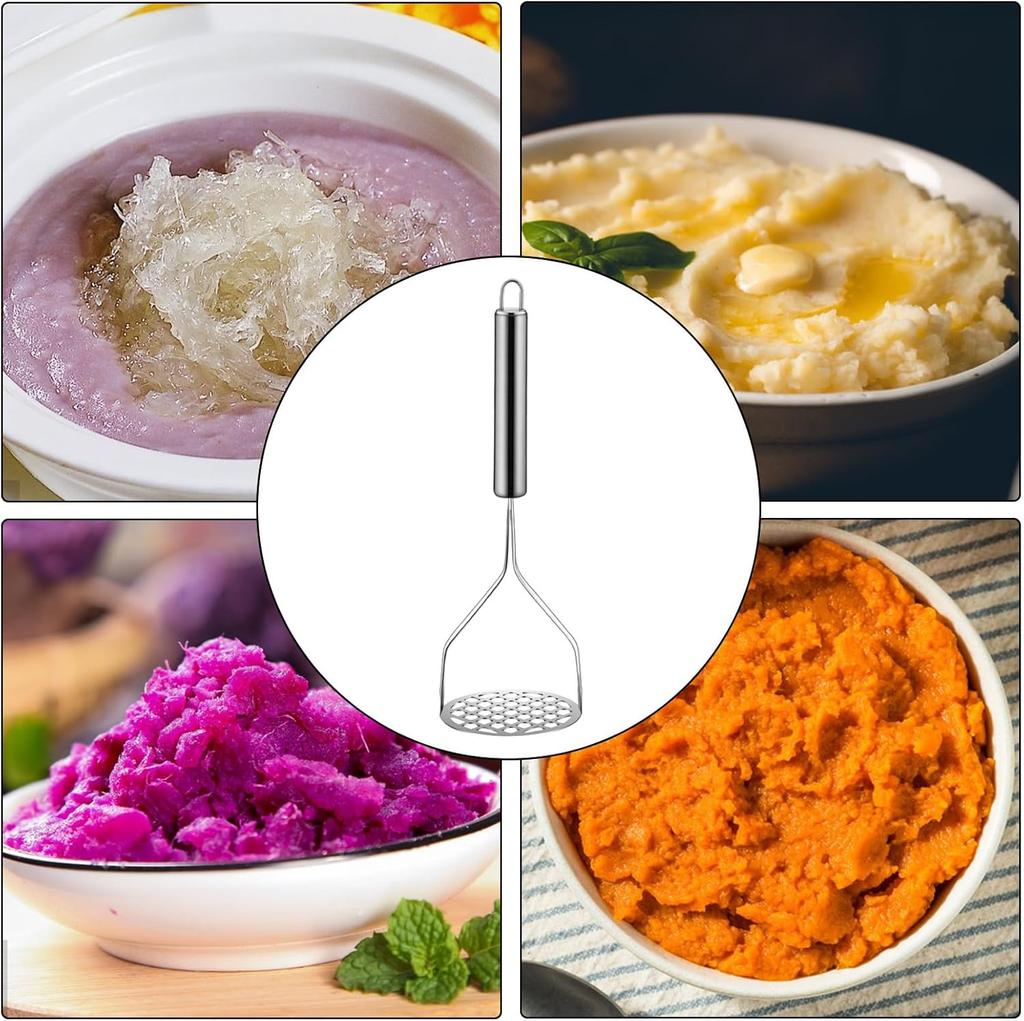 Edelstahl Kartoffelstampfer Manuell Avocado Kürbis Süßkartoffelstampfer Küchenhelfer Kreativer Gemüse Lebensmittelbrei Pressstampfer