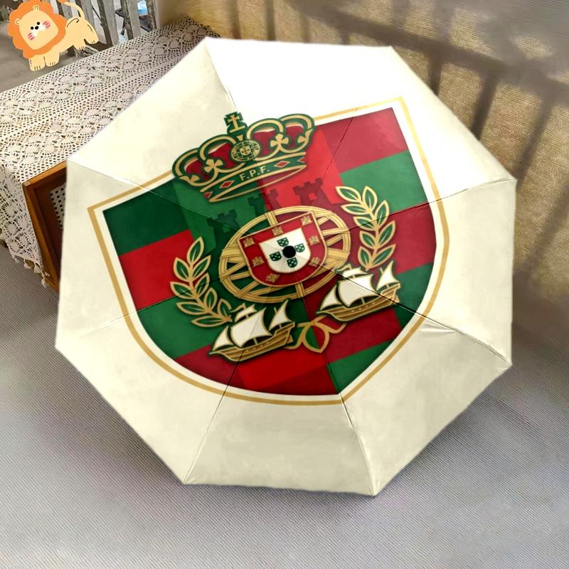 Portuguese Heritage Emblem Folding umbrella Umbrella Suitable for all seasons printing Sun umbrella Gift