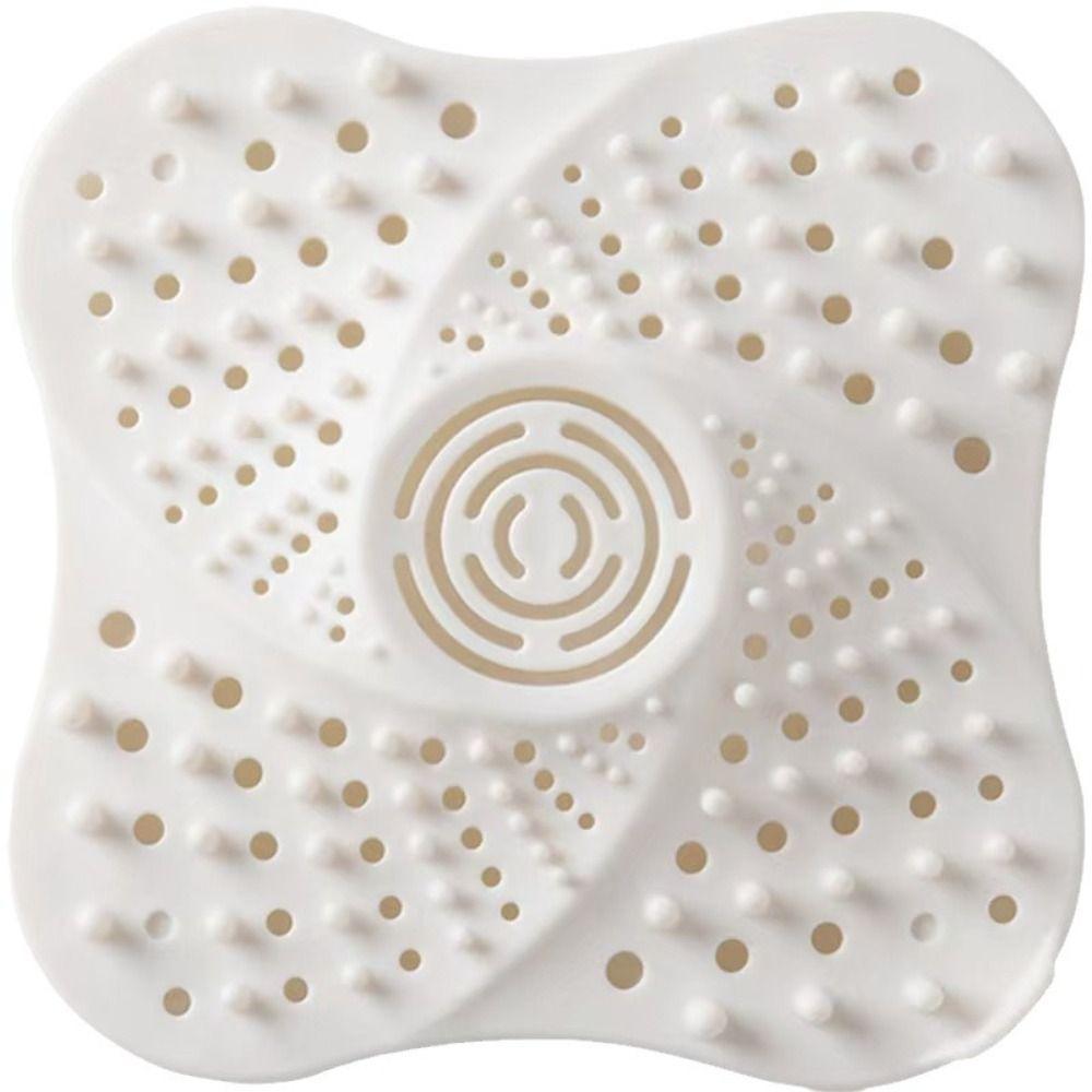 Floor Drain Sink Strainer Square Shape Mesh Trap Shower Drain Pad  Kitchen Bathroom Accessories