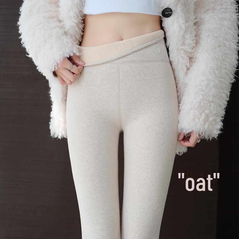 Tall Women's High-Waist Velvet-Lined Lambskin Leggings - Extra Thick, All-Match Winter Warm Pants (2024).