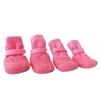 4lots Dog Paw Protectors Silicones Rain Shoes Slip Resistant Durability Comfortable Fit for Outdoor Activity