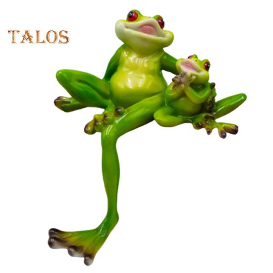 

Украшение в виде лягушки, милые садовые статуи в виде лягушки для мамы и ребенка, сидящая фигурка лягушки из смолы, двор, уличный декор для патио, лужайки, настольная полка, няня Frog