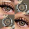 FUNSACHY 1 Paar Sharon Black Kontaktlinsen für Augen Große Augen 14,5 mm Farblinsen Puppenauge Kontakte Jährlich Schöne Kosmetik