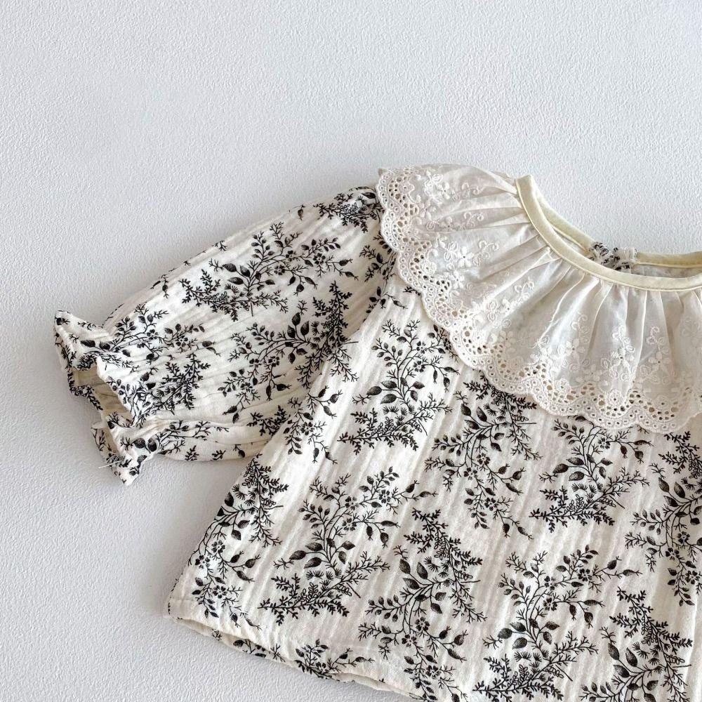 Lotus Leaf Collar Baby Jumper Dress Overalls Bodysuit Flower Toddle Jumpsuit Ruffle Sweet Baby Shorts Climb Suit Infant Wear