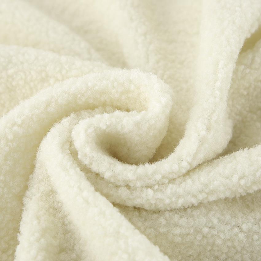 Feminino Inverno Quente Lã Pelúcia Moda Casual Manga Comprida Bolso Cordão Meio Zíper Grosso Pulôver Moletom