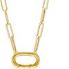 10PCS Jewelry Clasps Clasps for Jewelry Making, 18K Gold Oval Clasp, Necklace Clasps and Closures Spring Ring Clasp, Carabiner Charm Clasp for
