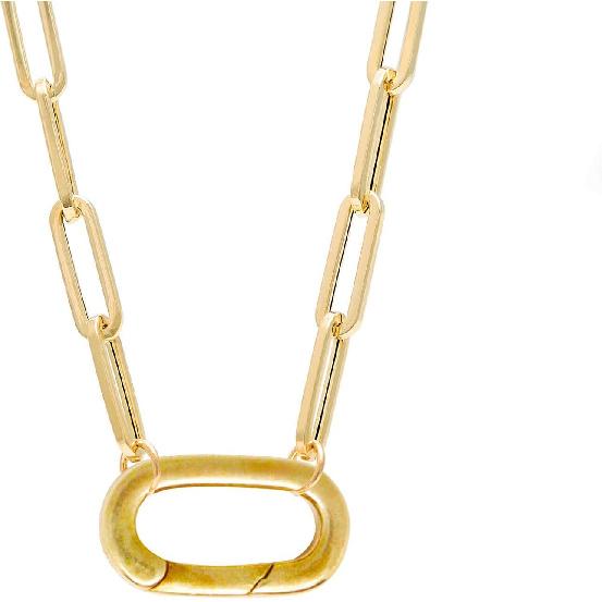 10PCS Jewelry Clasps Clasps for Jewelry Making, 18K Gold Oval Clasp, Necklace Clasps and Closures Spring Ring Clasp, Carabiner Charm Clasp for