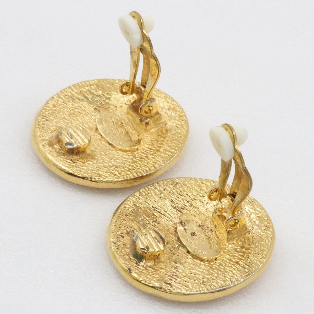 CHANEL 31 RUE CAMBON Earring vintage gold Plated Gold 23g Women Used