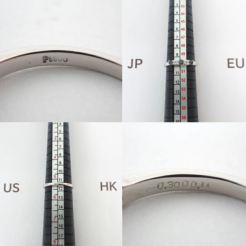 [Used] Pt900 Alexandrite/Diamond Ring / Size 10 / j52-3