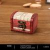 1Pc Antique Mini Wood Treasure Chest Storage Box Jewelry Organizer Box Gift Box Chinese Classical Antique Small Box
