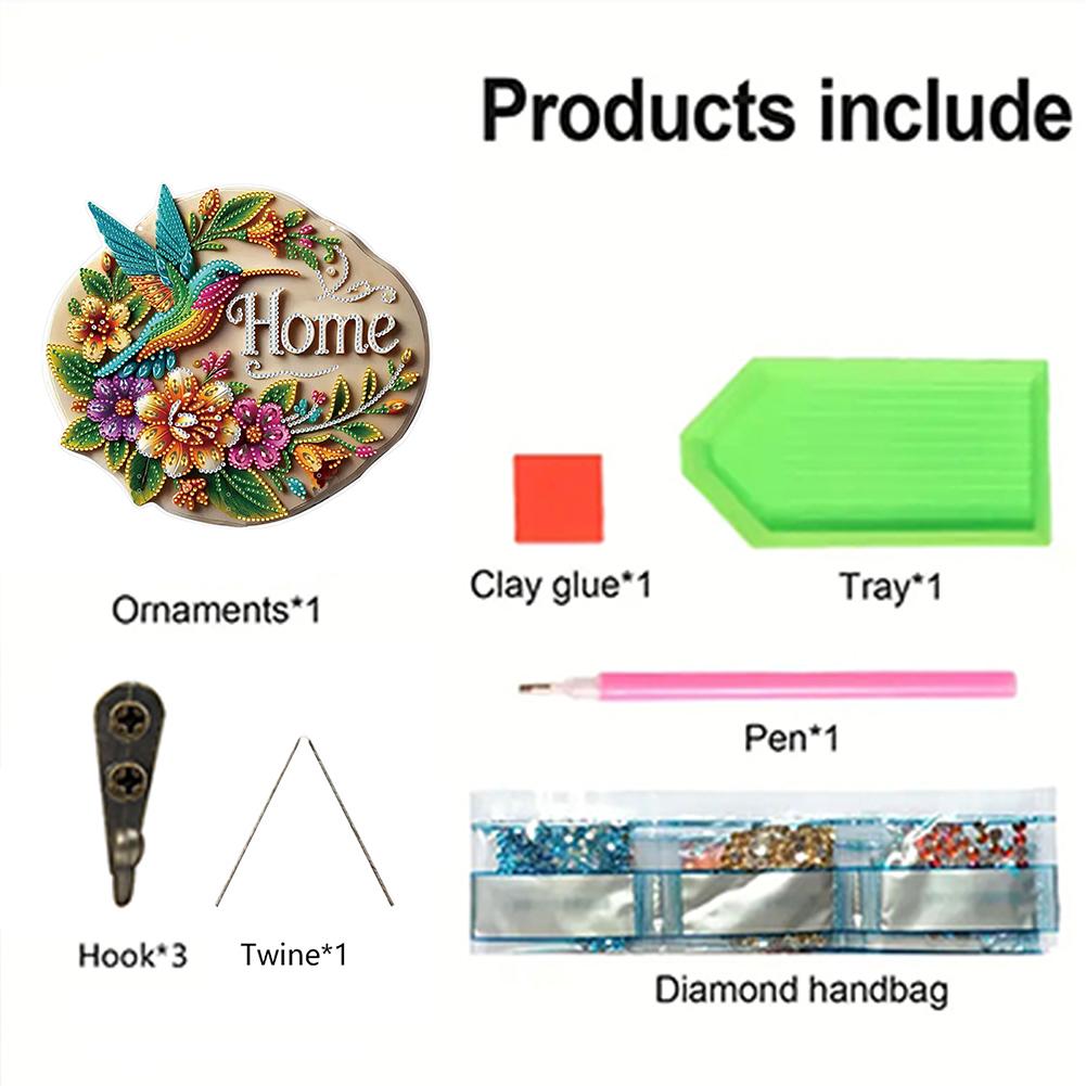 Hummingbird Butterfly DIY Diamond Painting Art Hooks Diamond Painting Hanging Hook for Wall Decoration and Space-Saving Storage