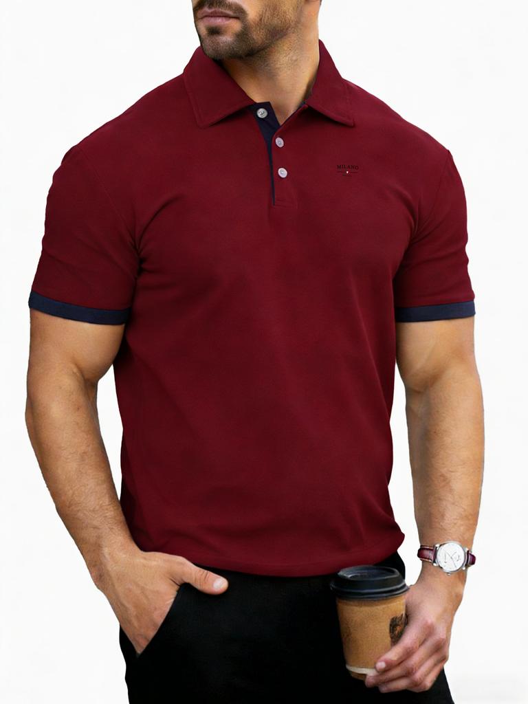 Erkek Polo Tişört Kısa Kollu - Erkek Regular Fit, Günlük Atletik Yaka Tişörtler