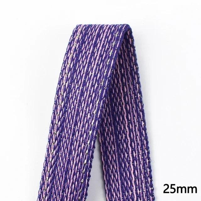 1/2/3/4/5M Cotton Ramie Webbing Strap Tape Jacquard Band Backpack Bag Belt Ribbons DIY Sewing Biasband Clothing Accessories