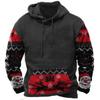 Christmas Men's Hoodie Retro Indian Animal Pattern Cowboy Style Casual Fashion Hooded Sweatshirt Unisex Harajuku Oversized Top