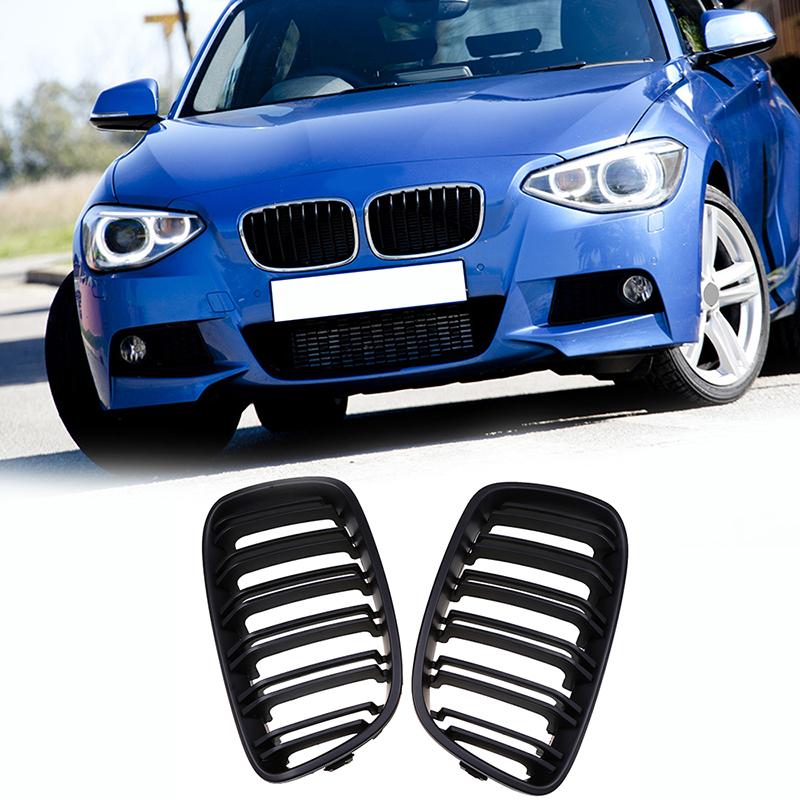 Front Kidney Grilles Grill for BMW 1-Series F21 116d Ed/116i/118d/125i 3-door 2012-2015 Pre-facelift Car Hood Grille