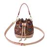 This year's popular bag 2025 new Korean version of fashion printed shoulder bag women's casual versatile messenger bucket bag
