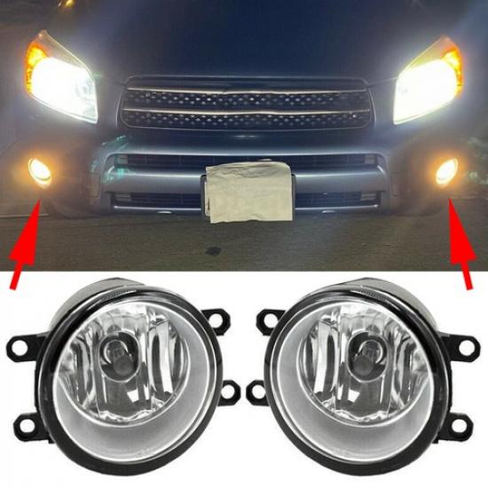 Pair of Fog Lights Lamps Left Right Side Fit For Toyota Camry Yaris Lexus US New