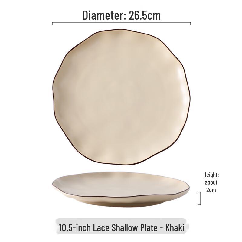10.5-inch Ceramic Hand-Pinched Serving Plate