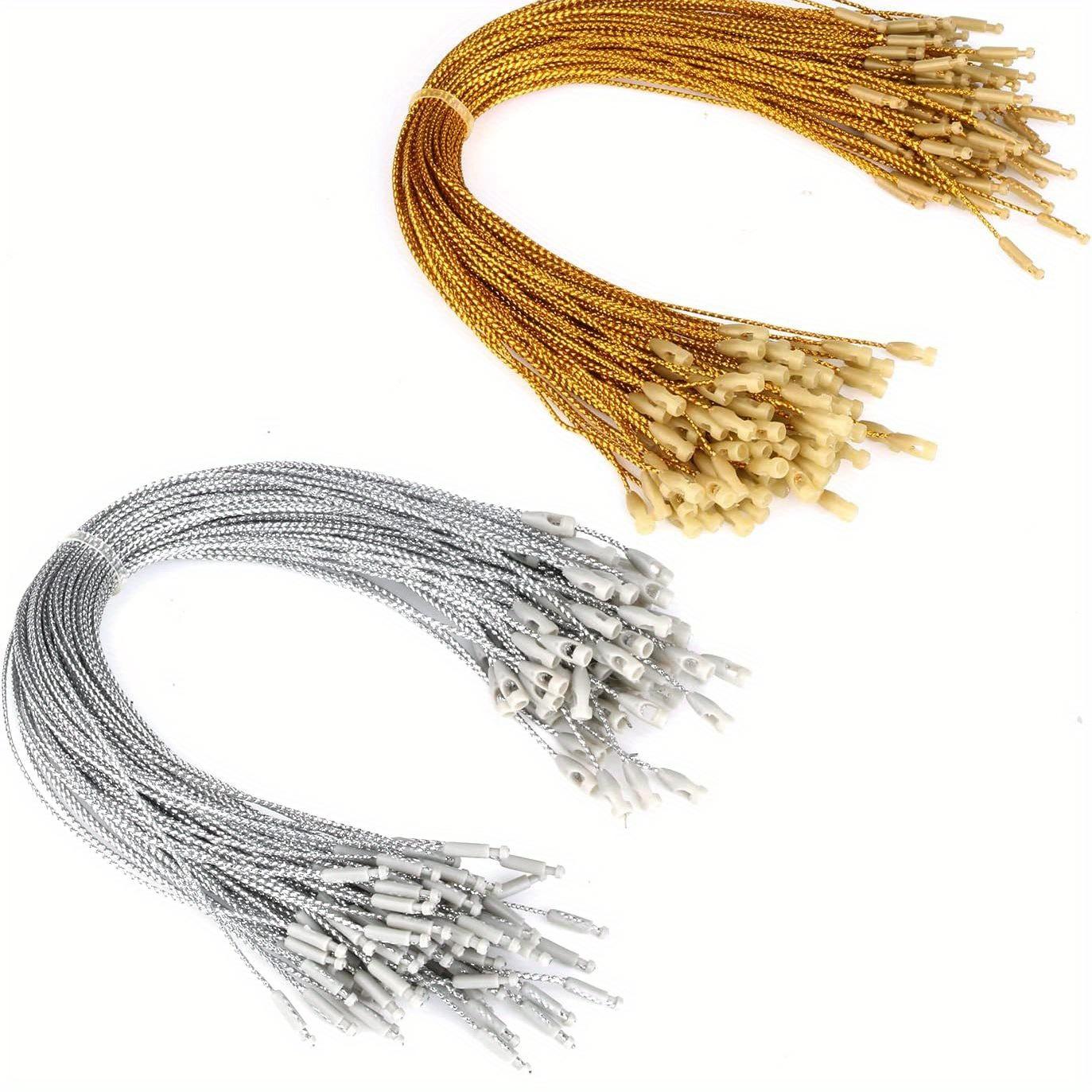 

100pcs Christmas Decorations Hanger Rope, for Decoration Hanging Belt Snap Fastener Decorative for Christmas Tree Party Supplies