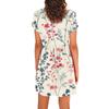 Women's Casual Fashion Dress Vintage Floral Floral Short Sleeve V-neck Dress