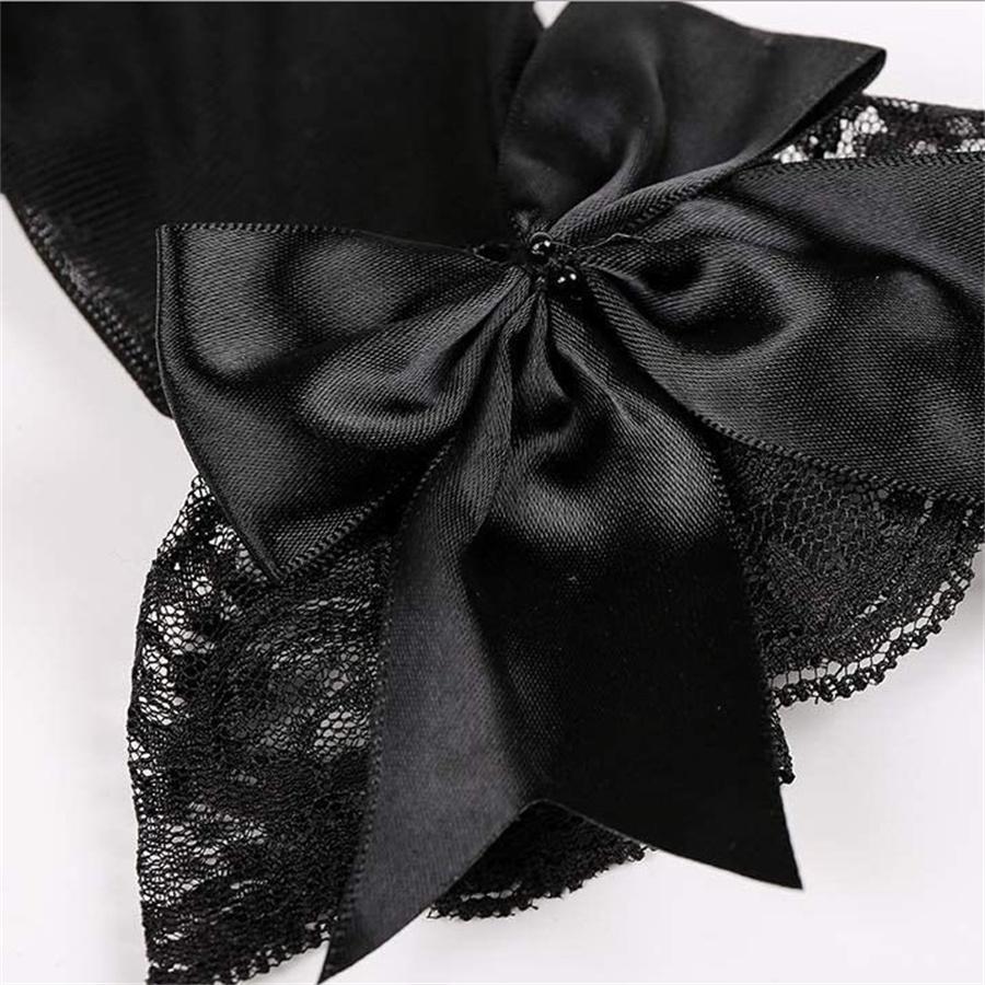 Women's Vintage Lace Bow Gloves for Evening Party Prom