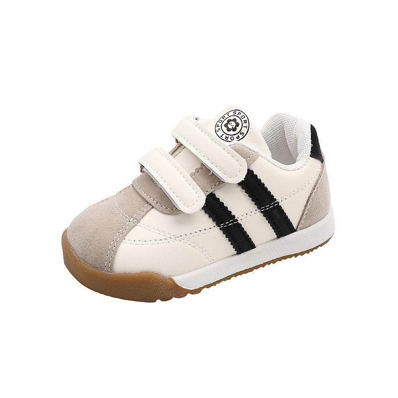 Autumn Winter Toddler Shoes Non Slip Soft Sole Block Casual Sneakers Three Colors Comfortable Walking Trainers For Kids