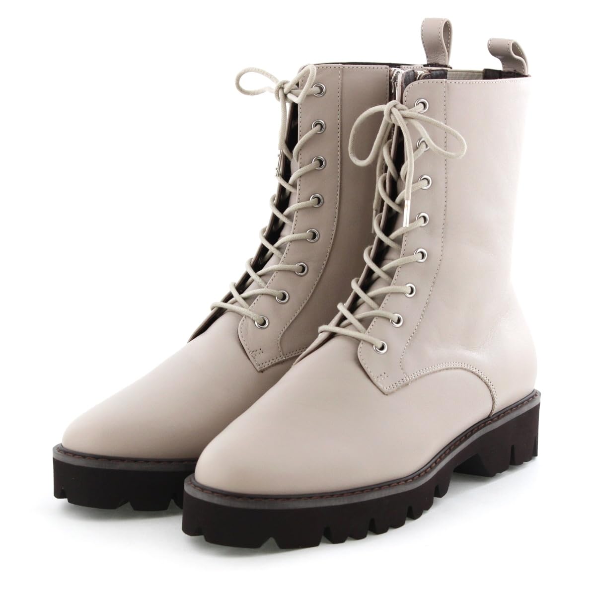 

track sole Ivory 240 HIMIKO/Himiko/Lace-up boots/641410 слоновая кость