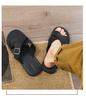 Men's Black One-Strap Flat Sandals - 2026 Summer High-End Fashion Beachwear