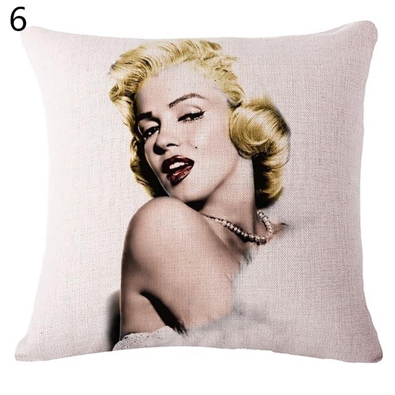Retro Marilyn Monroe 3D Leinen Kissenbezug Kissen Dekoration