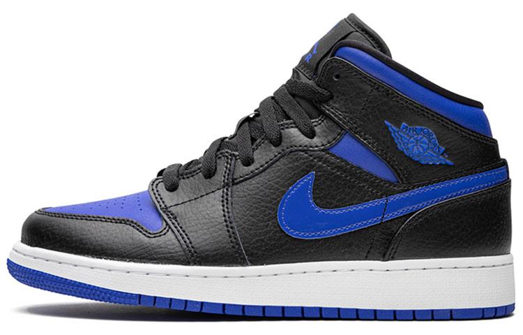 Jordan 1 Mid GS Черный Гипер Роял 554725-068 35.5