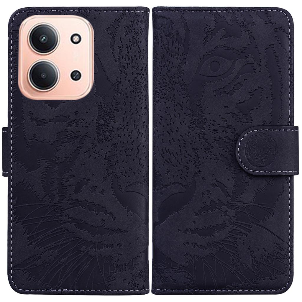For Xiaomi Redmi 15C 5G (EU) (173mm)/15C 4G (EU) (173mm) Case Tiger Imprint Leather Wallet Phone Cover