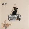 Unique Holiday Gift Ideas Halloween Wooden Welcome Door Sign, Black Cat Ghost Pumpkin Hanging Decor Seasonal House Decorations for Porch, Rustic
