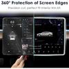 2PCS Protector Trim Frame Compatible With Tesla Model 3 Y -2024 2026 Screen Edge Frame Rearview Mirror Cover Interior Silicone Decorations Center
