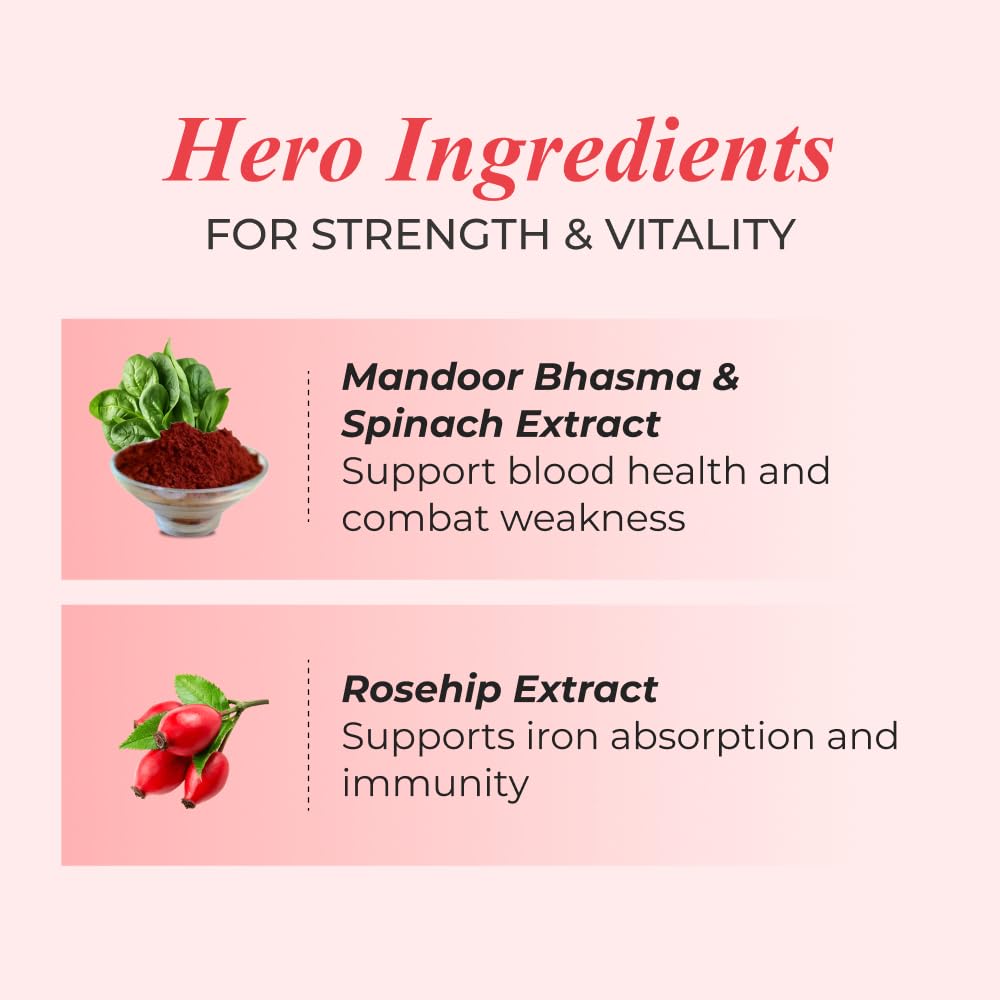 Nutrela Ijzercomplex Vegetarische Natuurlijke Capsules 30 Stuks Pak van 1 voor Energie & Vitaliteit Boost