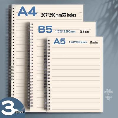 A5 Spiral Homework Notebook - Creative Student Record Book, Large & Small Sizes