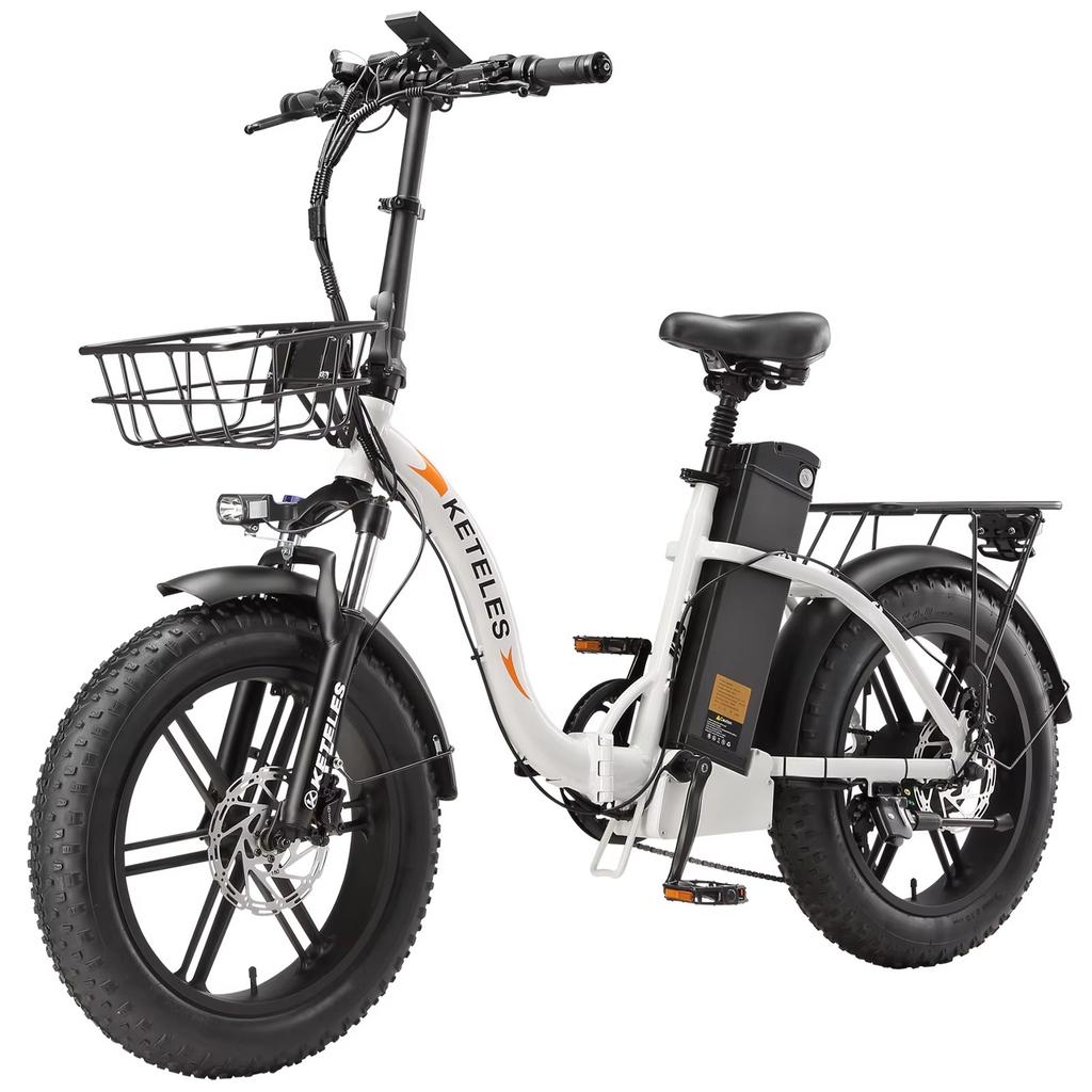 Elektrokolo KETELES KF9 E Bike Skládací 20*4.0 Inch Fat Tire Horské kolo 1000W Motor 35AH Vyjímatelná baterie Elektrokolo