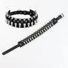 Faux skinn krage nagle dekor sjarm choker halskjede punk rock gotisk choker halskjede kvinner menn statement smykker