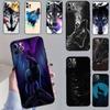 Wolf Art Black Phone Case For Samsung Galaxy S25 S26 Ultra S20 S21 S22 S23 S24 Plus S10 S25 FE Cover Coque